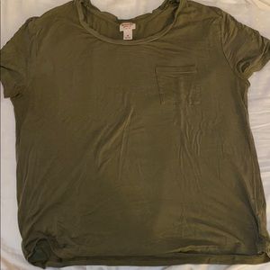army green shirt